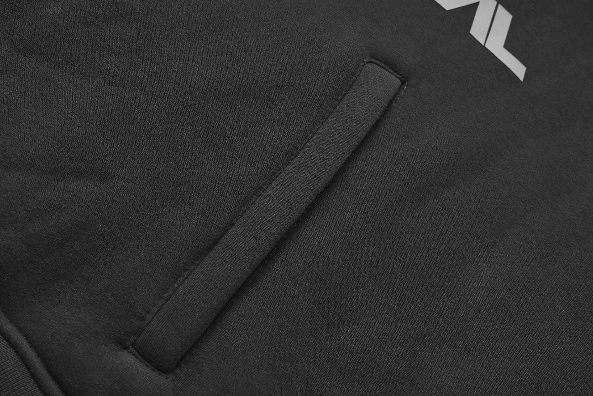 <tc>Apes</tc> Essentials – UNIT Crop Oversize Hoodie – Dunkelgrau