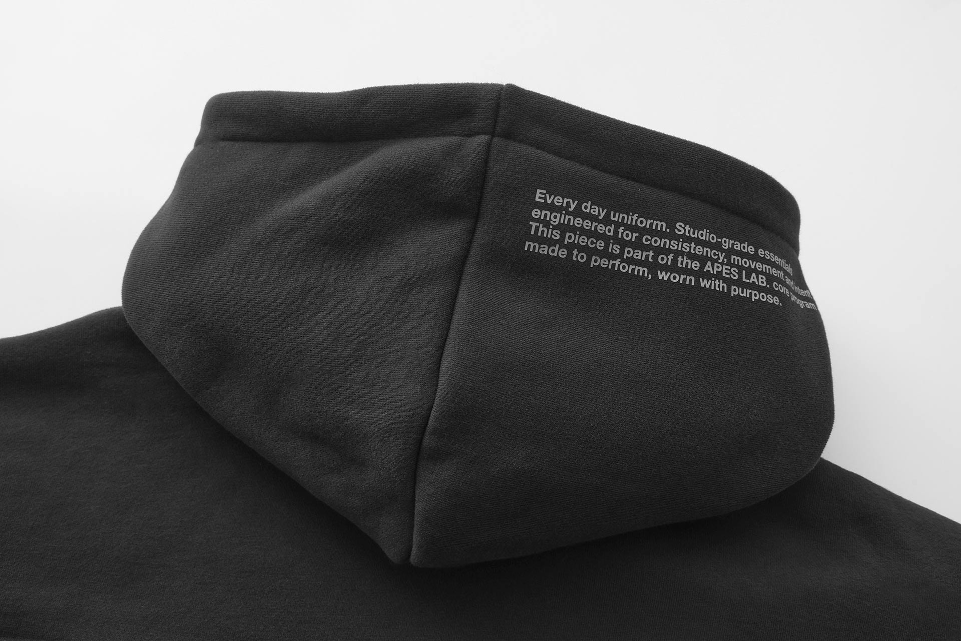 <tc>Apes</tc> Essentials – UNIT Crop Oversize Hoodie – Dunkelgrau