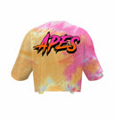 T-shirt Crop Oversize Apes Lab. Tie Dye Tropical