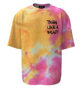 Camiseta oversize <tc>Apes Lab.</tc> Tie Dye Tropical