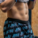 <tc>Apes</tc> Short monogrammé noir/bleu ciel