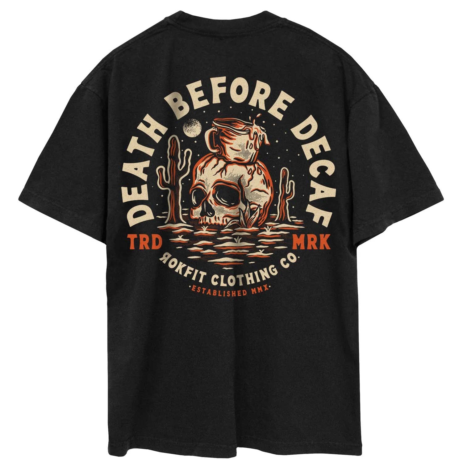 Death Before Decaf Oversized T-Shirt