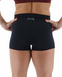 Pantalones cortos tipo tanga Base Kinetic de talle alto 2" Pantalones cortos - Negros
