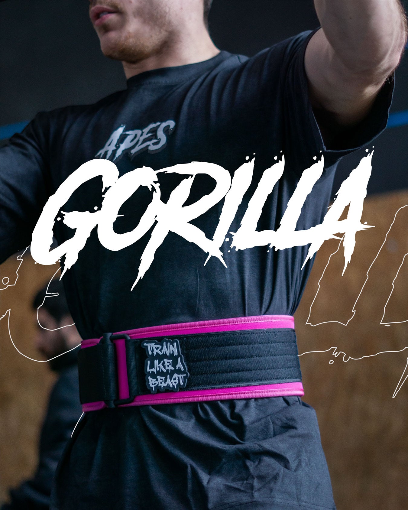 Gorilla Belt Pink - Weightlifting and Training Belt