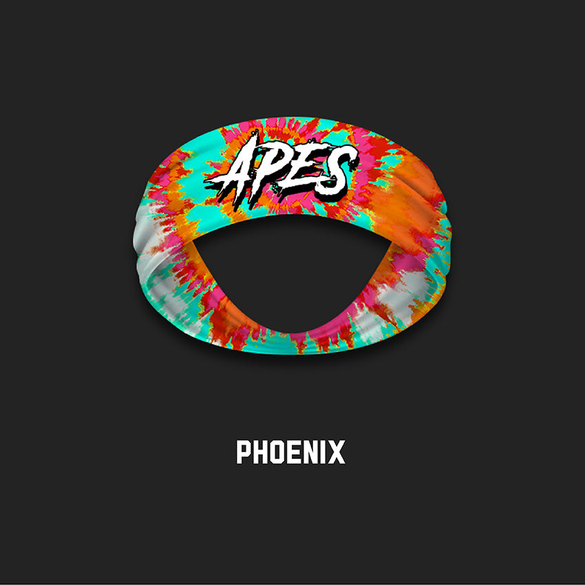 Apes Lab Headband. Tie Dye Phoenix