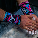 Handschellen <tc>Apes</tc> Batik-Himmelblau/Rosa