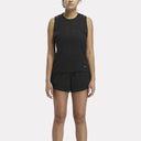 Camiseta sin mangas perforada para mujer