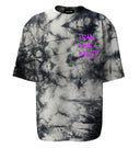 T-shirt oversize <tc>Apes Lab.</tc> Tie-dye noir et blanc