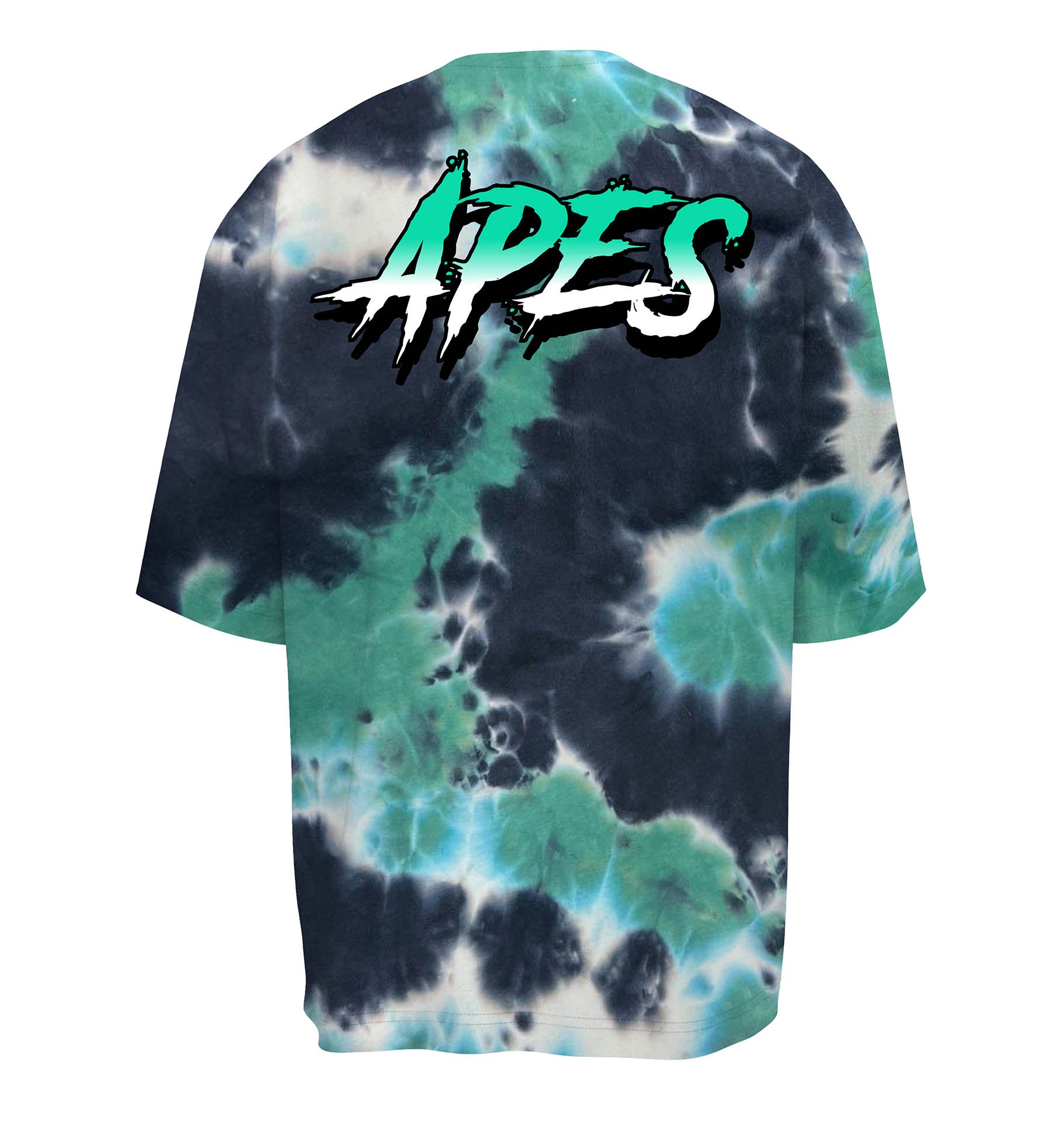 T-shirt oversize<tc>Apes Lab.</tc> Tie Dye Vert