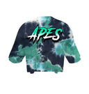 T-shirt Crop Oversize Apes Lab. Tie Dye Green