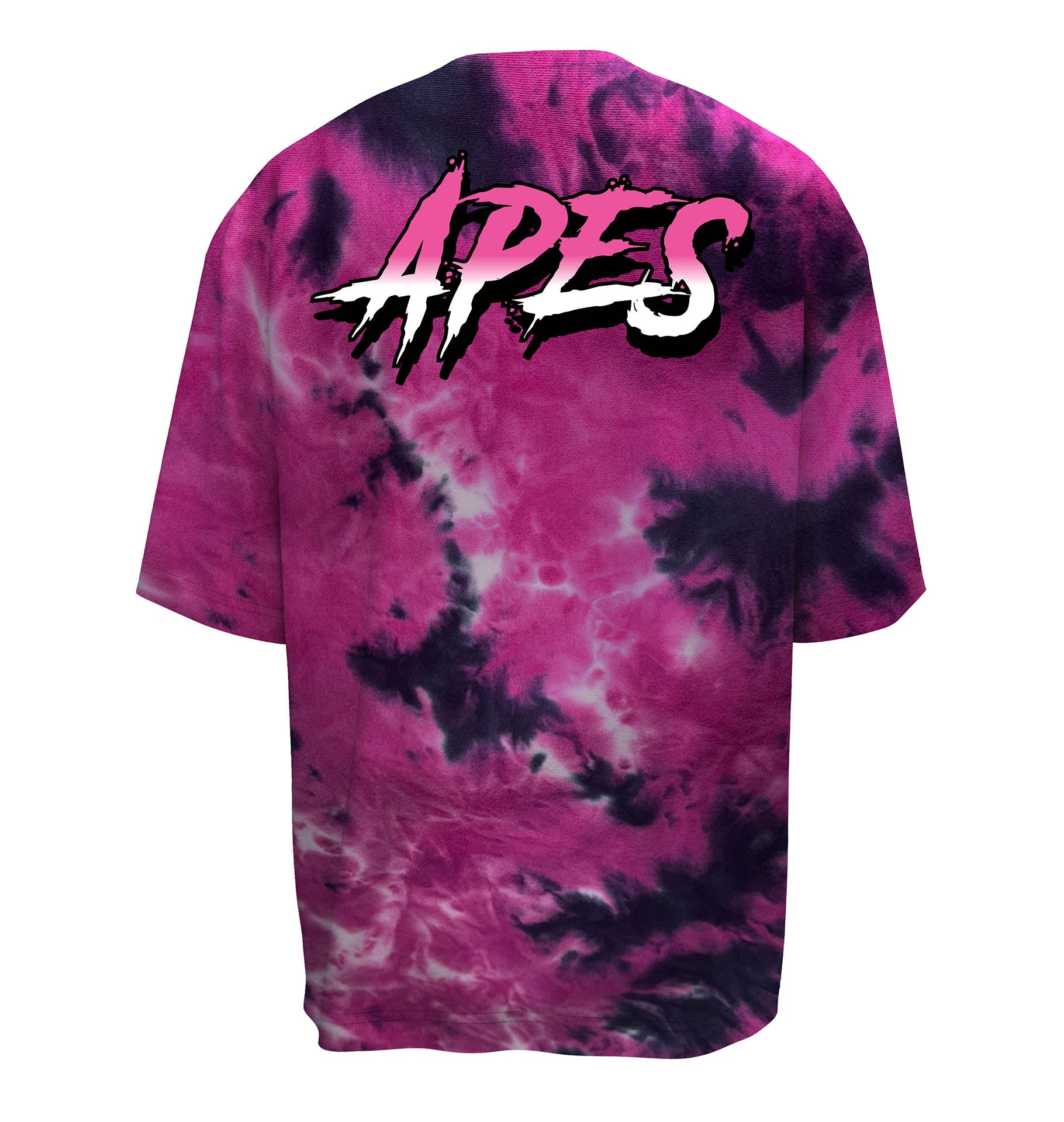 Oversized T-shirt<tc>Apes Lab.</tc> Tie Dye Pink