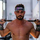 <tc>Apes Lab.</tc> Diadema con efecto tie-dye violeta/verde