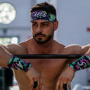 <tc>Apes Lab.</tc> Diadema con efecto tie-dye violeta/verde