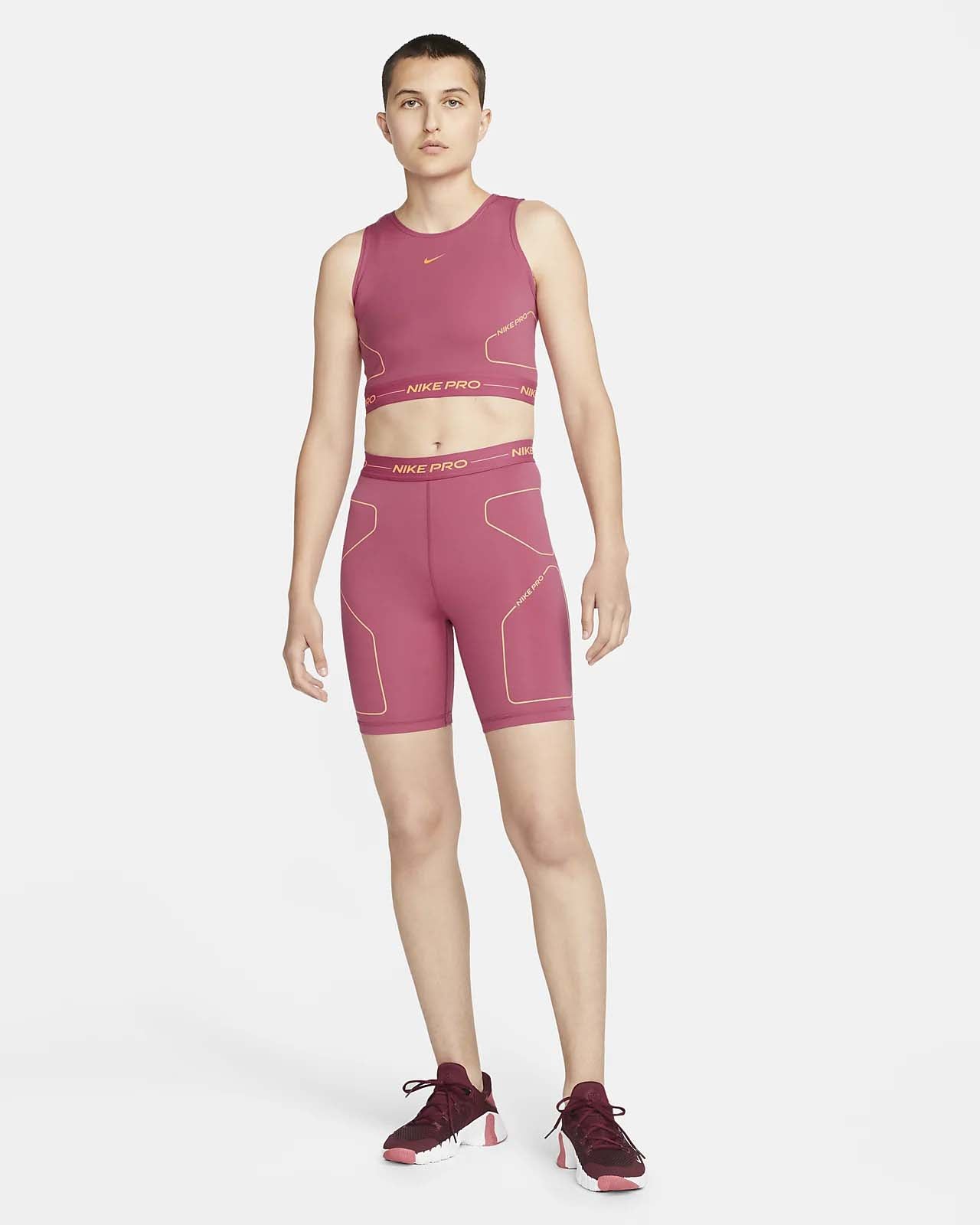 nike pro training crop top