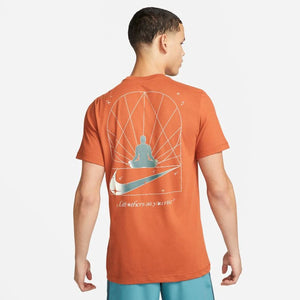 Nike Training - Yoga Logo-Print Dri-FIT T-Shirt - Orange Nike Training