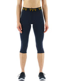 Leggings Crop Base Kinetic Mid-Rise Logo - Solid