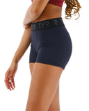 Booty Short Base Kinetic Mid-Rise Logo Short 2" - Logo Short