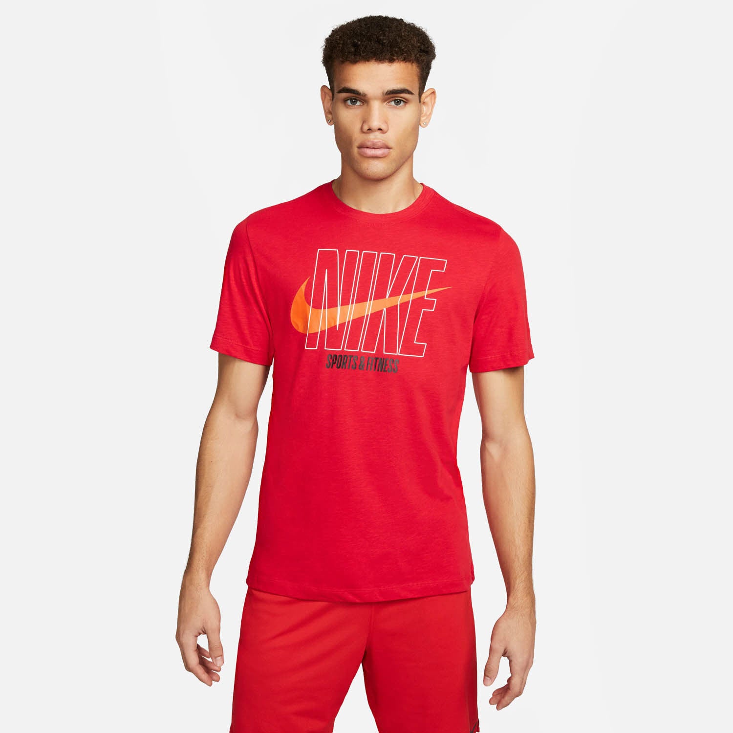 Nike Dri Fit T Shirt Nike Rosso Nike Dri-Fit Advantage Maglietta