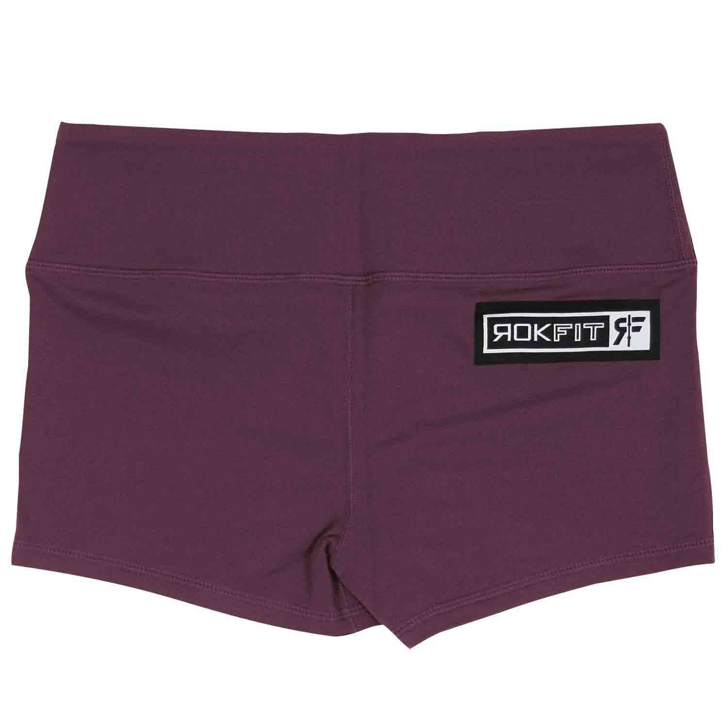 Pflaumenfarbene Booty-Shorts